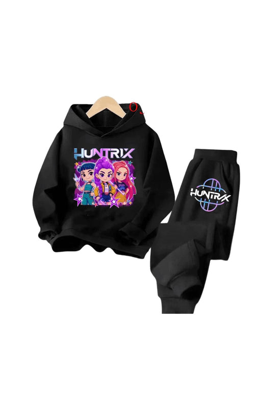 Kids Demon Hunters Korean style hoodie and tracksuit set