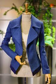 Blue jacket front view