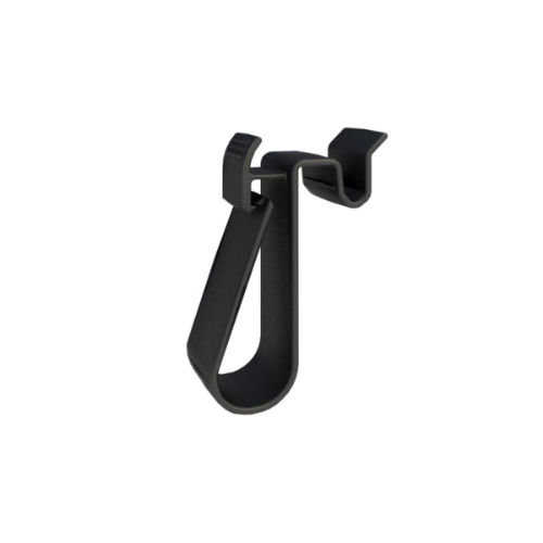 IronRidge XR Wire Clip Black for XR Rails, bag of 20 clips for secure wire management in solar installations.